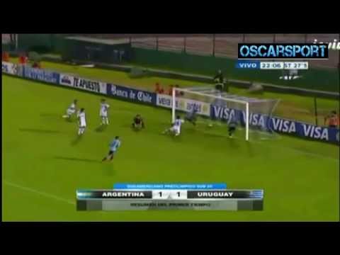 Argentina 2 - 1 Uruguay, los Goles Argentina Campeon Sudamericano Sub 20