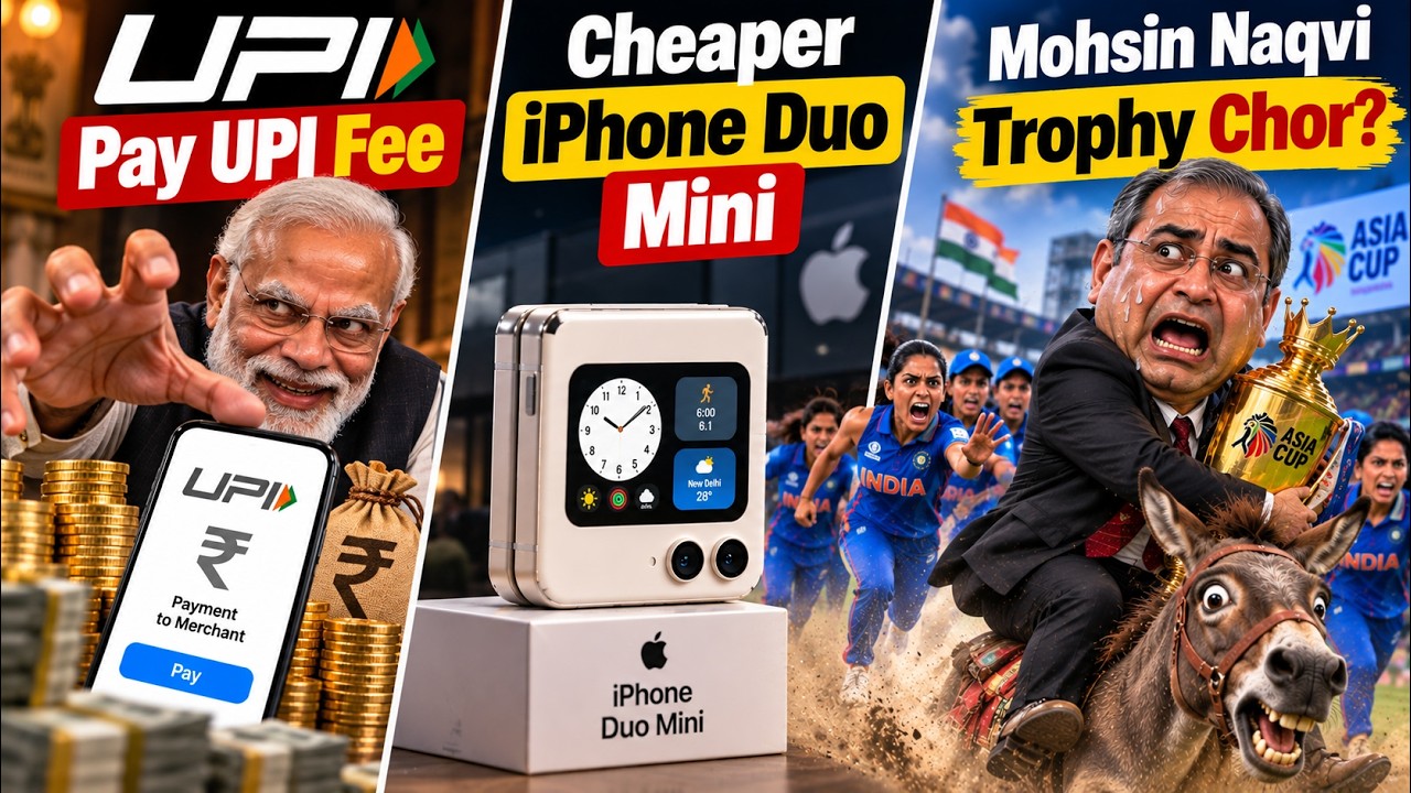 UPI Is Paid Now? Cheaper iPhone Duo Mini, Mohsin Naqvi Trophy Chor