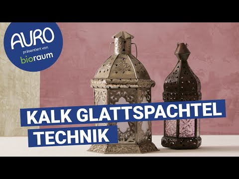 Anwendungsvideo AURO Glattspachteltechnik – präsentiert von Bioraum