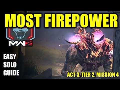 COD MW3 Zombies, Most Firepower Solo mission guide (Act 3, Tier 2, Mission 4)