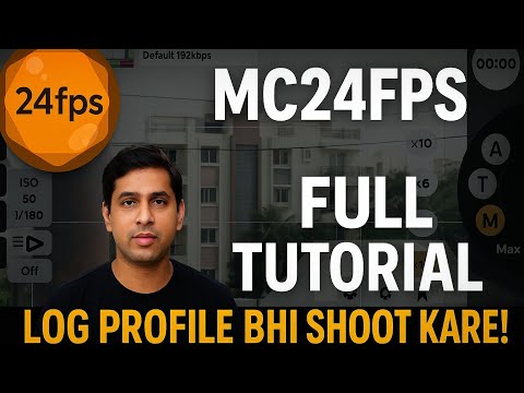 MC 24 FPS Full Tutorial, *log profile In Mobile*  || Techography ||