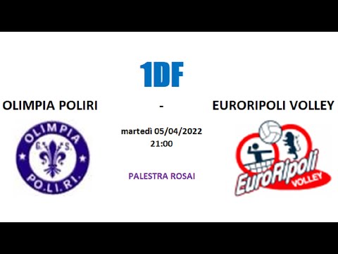 1DF - OLIMPIA POLIRI vs EURORIPOLI VOLLEY 1D