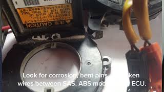 Dtc U0126 Lost communication with steering angle sensor module