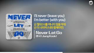 Download lagu It’s my turn | Never let go - 정국 (Jung Kook) [Lyrics/가사번역] | 가사집중 mp3