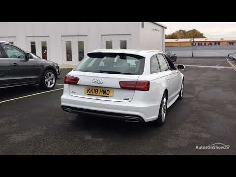 KK18HWO AUDI A6 AVANT TDI QUATTRO S LINE WHITE 2018, Sytner Audi Bradford