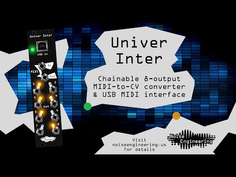Introducing Univer Inter: A chainable 8-output MIDI-to-CV converter and USB Interface