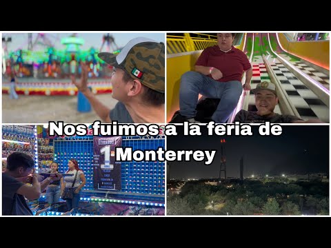 Visitamos la gran feria de monterrey con amigos.