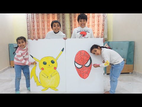 شفا تتحدى ميمي بالرسم شوفوا مين احلى رسم