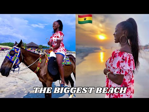 BiGGEST BEACH IN GHANA || LABADI BEACH || GHANA VLOG