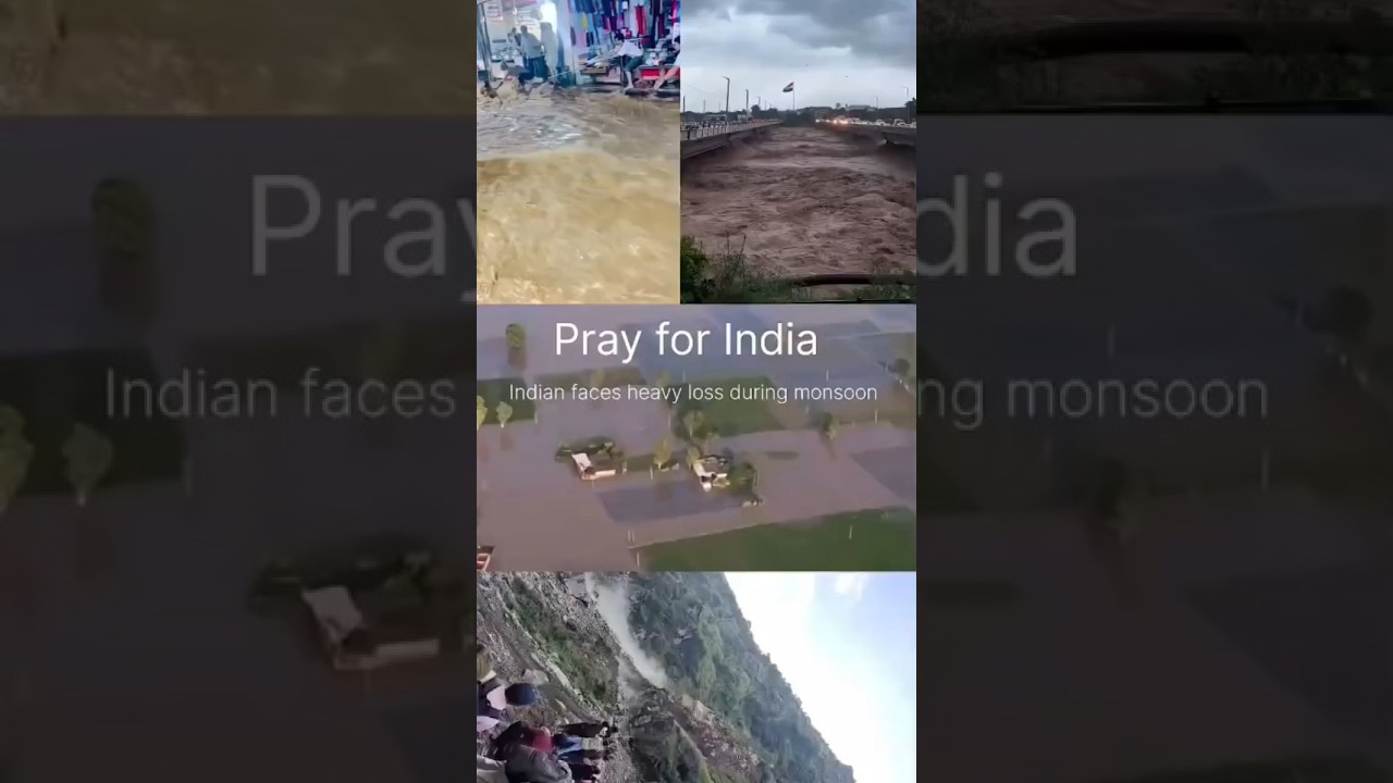 Natural Disasters Across India🌊 | #flood #shimla #jammu #punjab #ajmer #mumbai #india #river #nature