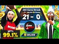 The 1 CHEATER Was On A 200 GAME WIN STREAK So I Pulled Up