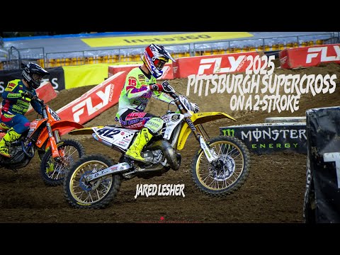 #412 Jared Lesher | 2025 Pittsburgh Supercross on a 2-Stroke