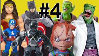 #4 Vingadores : Mulher maravilha Batman Lagarto   Chucky Duende Verde Minecraft Lego Imaginext Toys