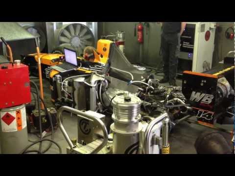 Torque Developments Dyno Arrows F1 car - warm up