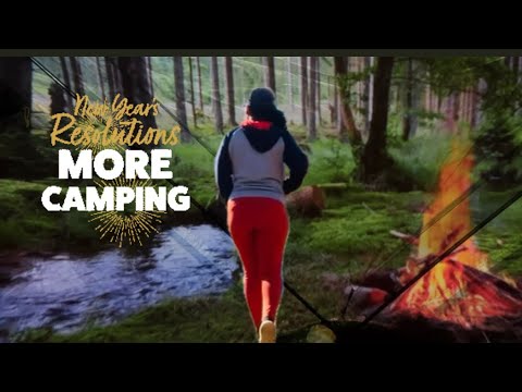 A New Year's Eve Solo Camp with an Enchanting Forest Ambiance