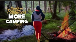 A New Year's Eve Solo Camp with an Enchanting Forest Ambiance