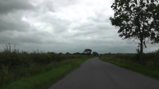 preview picture of video 'Driving Between Bishampton & Throckmorton, Pershore, Worcestershire, England 22nd June 2013'