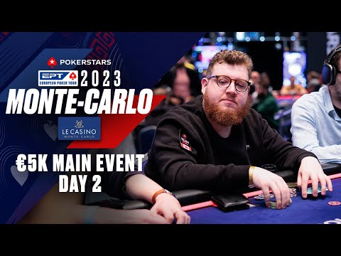EPT Monte-Carlo 2023: €5,300 Main Event Day 2 Livestream ♠️ PokerStars