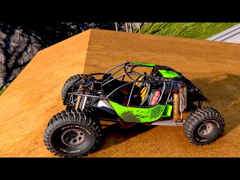 SUV vs.  Bump+Descent – BeamNG Drive: Epic Collision Test