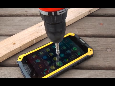 Drill Test on Conquest S6 Pro Rugged Smartphone!