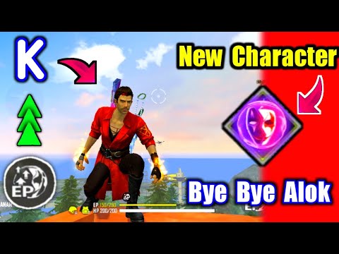 New Character "K" First Gameplay🤯🔥Alok का अंत !!