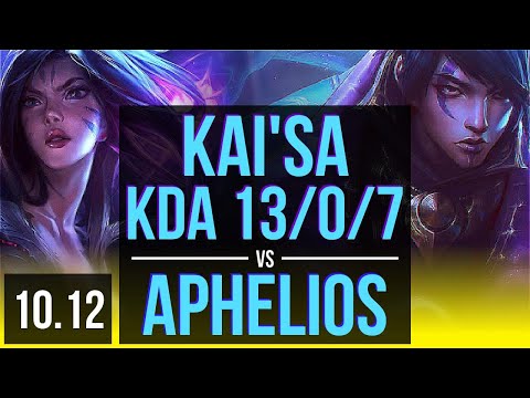 KAI'SA & Karma vs APHELIOS & Thresh (ADC) | KDA 13/0/7, Legendary | KR Challenger | v10.12