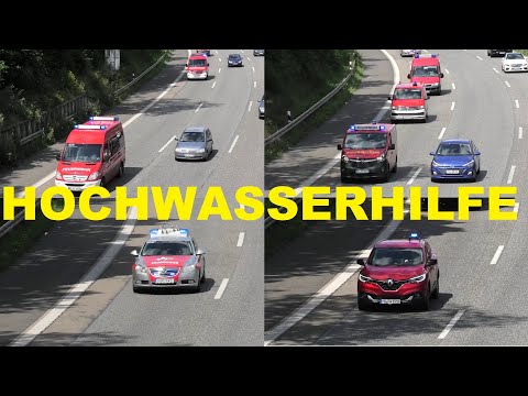 [HOCHWASSEREINSATZ in AHRWEILER] MTF DRK KALTENKIRCHEN + 7X FEUERWEHR aus OWL #MontisEinsatzfahrten