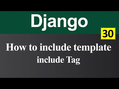 How to include template within template using include Tag in Django Hindi