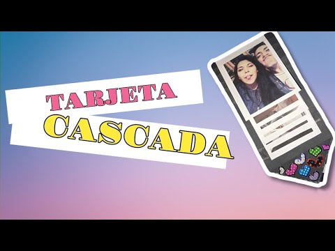 TARJETA CASCADA | WATERFALL CARD. Regalo fácil y bonito- DIY #SanValentin #Tarjeta