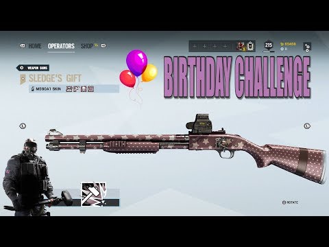 Sledge's Gift Weapon Skin Birthday Challenge - Rainbow Six Siege