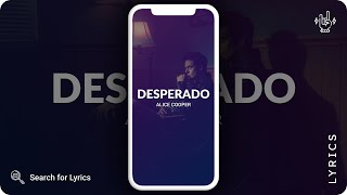 Alice Cooper - Desperado (Lyrics for Mobile)