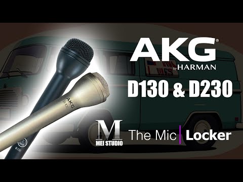 Vintage AKG D130 Dynamic Mic 200ohms 1970 - bronze image 7