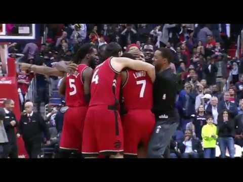 Cory Joseph buzzer-beater game-winner three-pointer: Toronto Raptors at Washington Wizards