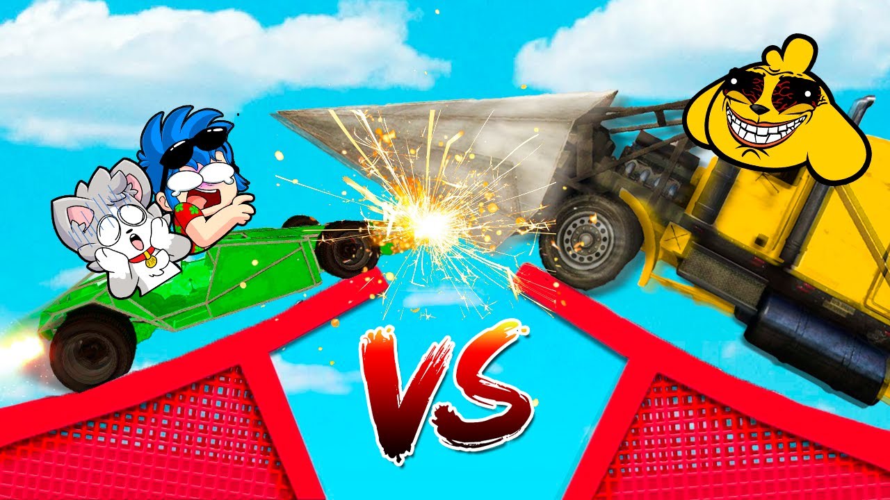 ¡CHOCAMOS los AUTOS MÁS PODEROSOS en el AIRE! 😂🚗 ¡SÚPER CARRERA DE CHOQUES! 💥 MIKECRACK GTA 5 Online