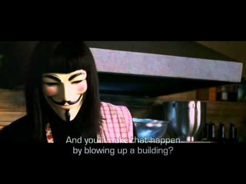 V for Vendetta - Symbols are given power by people (HQ + Lyrics)