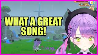 Towa reacts to Shallys BGM in HoloVillage