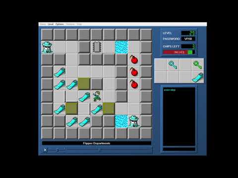 CCLP4 level 29 solution - 313 seconds