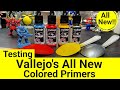 Testing All New Colored Primers From Vallejo