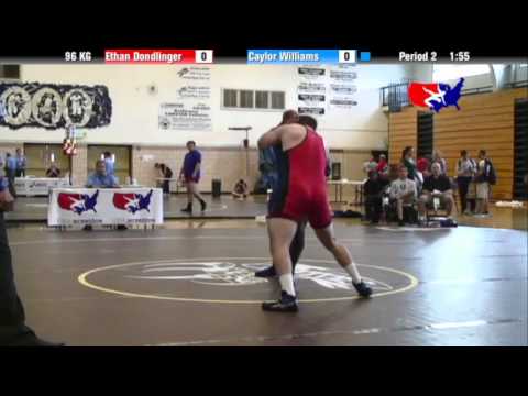 2012 Univ. WTT: 96 KG - Ethan Dondlinger (USOEC) vs. Caylor Williams (Yes Wrestling)