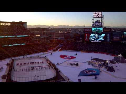 2016 NHL Stadium Series @ Coors Field- Avalanche vs Red Wings Alumni Game- Avs intros