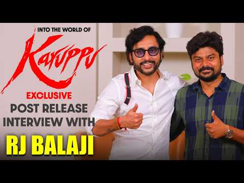 I compelled Suriya Sir to say 'Mookuthi Ammanuku 3 Ticket Iruku...'Dialogue ! - RJ Balaji | Karuppu