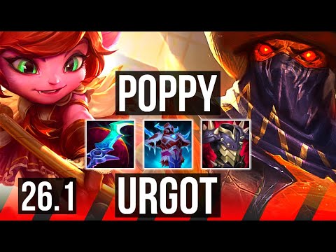 POPPY vs URGOT (TOP) | 36K damage | EUW Master | 26.1