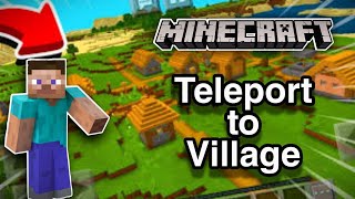 How to Teleport to a Village in Minecraft java edition