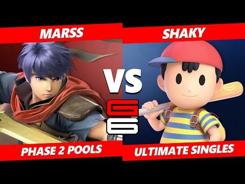 Genesis 6 SSBU - Marss (Ike) VS Shaky (Ness) Smash Ultimate R2 Pools