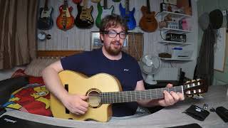 Video thumbnail for Salvador Cortez CS-650CE by Ryan's guitar stuff