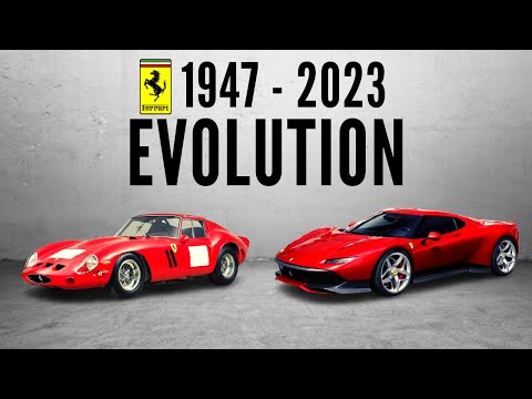 Ferrari Evolution (1947- 2023) - Best Ferrari Models of All Time!! #ferrari #bestferrari #bestcars