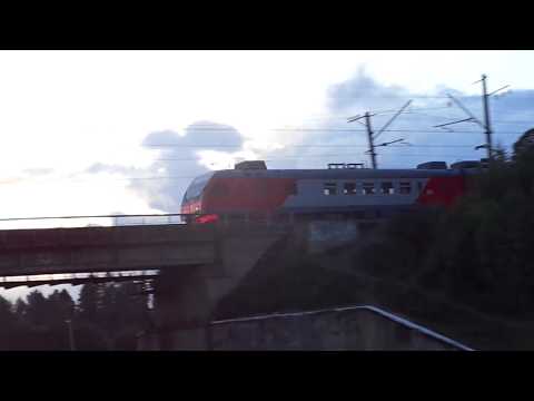 Электропоезд Ленинградской области 8-19: ЭТ4А 00* Лужское направление (19.06.18)