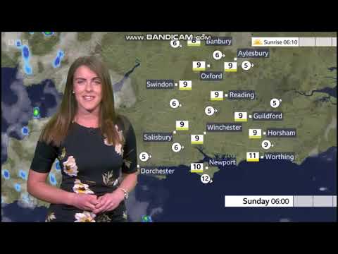 (HD) Alex Osbourne BBC ONE South Today weather August 26th 2023 - 60 fps