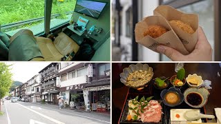 Private room in a bus and luxurious food in Japan Kinosaki to Osaka Japan vlog Mp4 3GP & Mp3