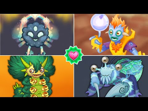 Rare Buzzinga, Adult Galvana, Epic Repatillo and Epic Whizbang  | My Singing Monsters